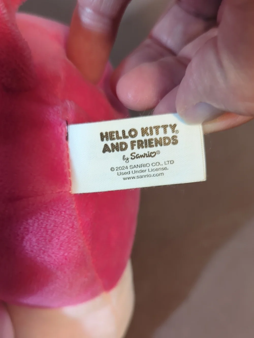 2024 Hello Kitty And Friends Monochrome Kuromi Plush Pink And Light Pink Sanrio